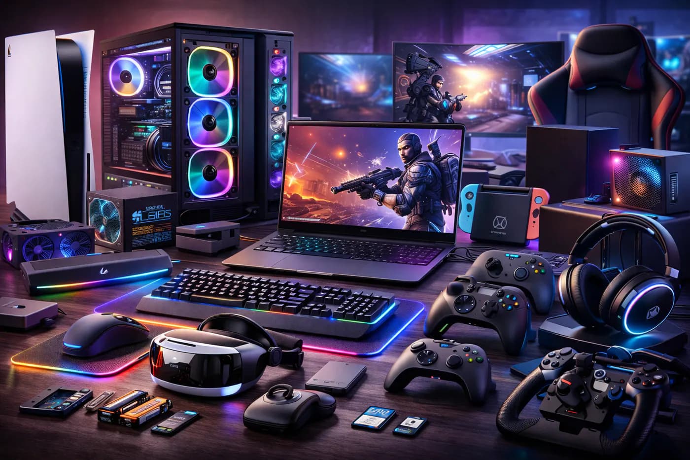 Vue gaming pour le configurateur PC